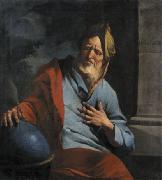 Giuseppe Antonio Petrini Weeping Heraclitus France oil painting artist
